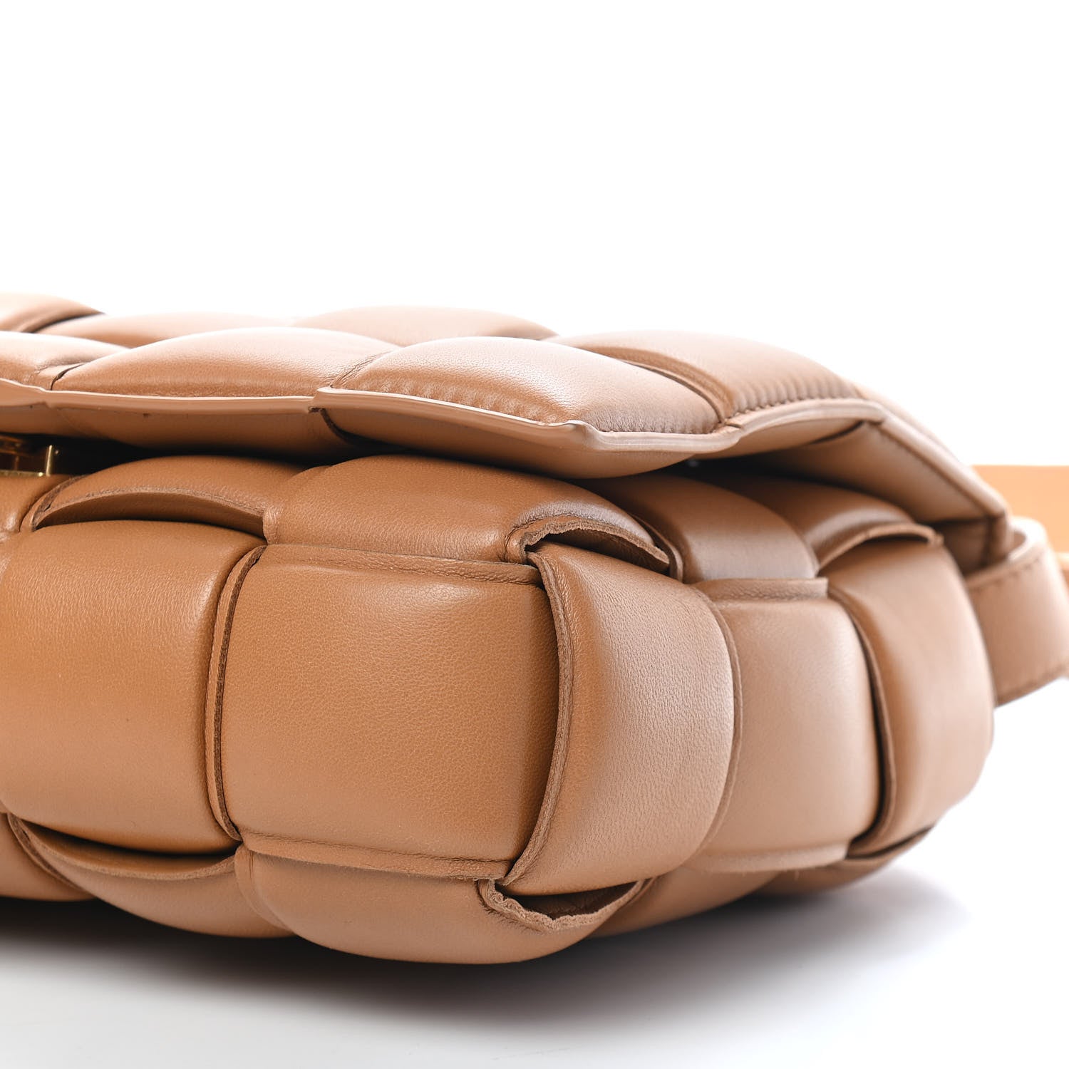 Bottega Veneta Nappa Maxi Intreccio Padded Cassette Crossbody Bag Caramel 7 of 7