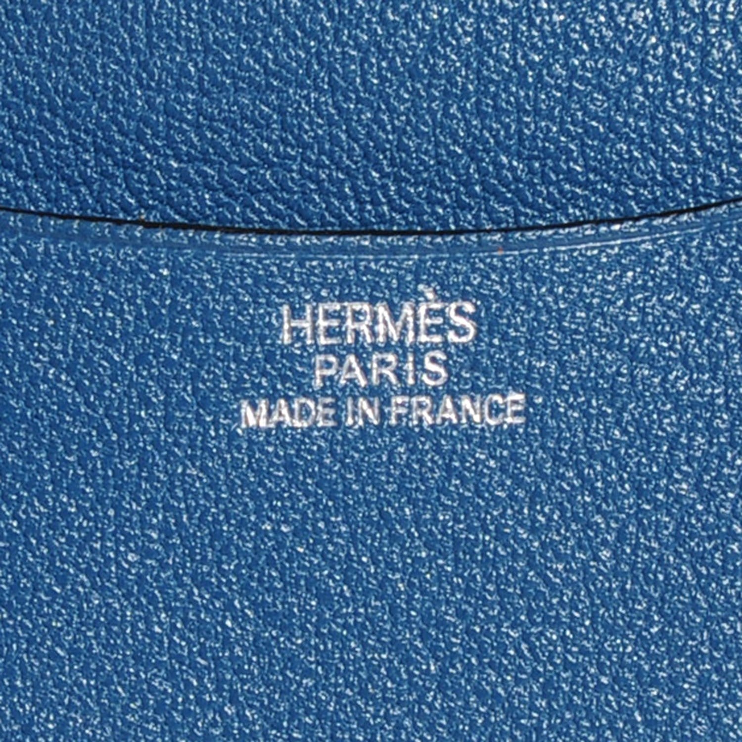 Hermes Chevre Mysore Vision Mini Agenda Cover Blue Jean 6 of 7