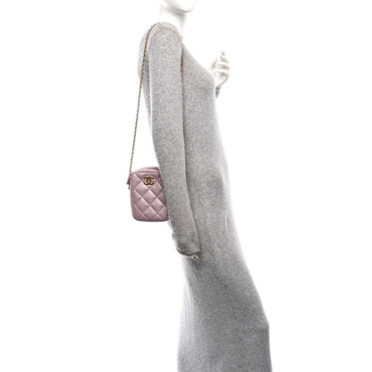 Chanel Iridescent Caviar Quilted Vertical My Perfect Camera Case Pink 2 of 10