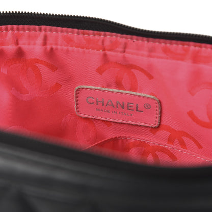 Chanel Calfskin Quilted Large Cambon Messenger Black White 8 of 12