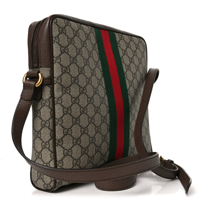 Gucci GG Supreme Monogram Web Medium Ophidia Messenger Bag Brown 3 of 10