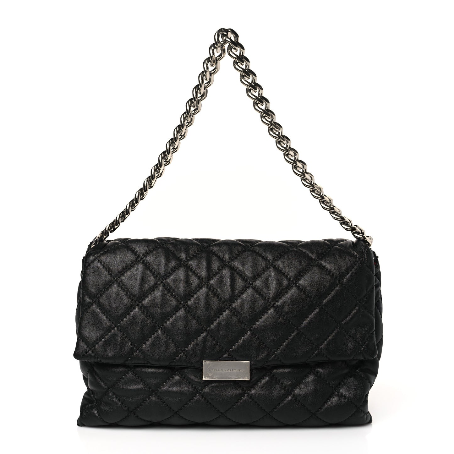 Shaggy Deer Quilted Large Beckett Shoulder Bag Black