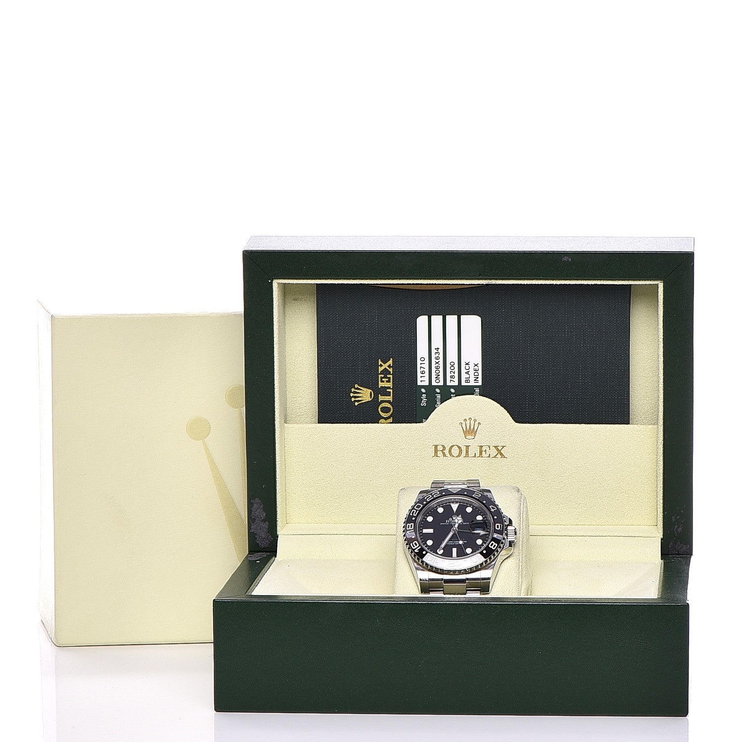 Rolex Stainless Steel 40mm Oyster Perpetual Date GMT Master II Watch Black 116710LN 8 of 8