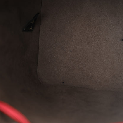 Fendi Vitello Grace F is Fendi Bi-Color FF 1974 Embossed Grande Mon Tresor Bucket Bag Maya Black Fragola 12 of 12