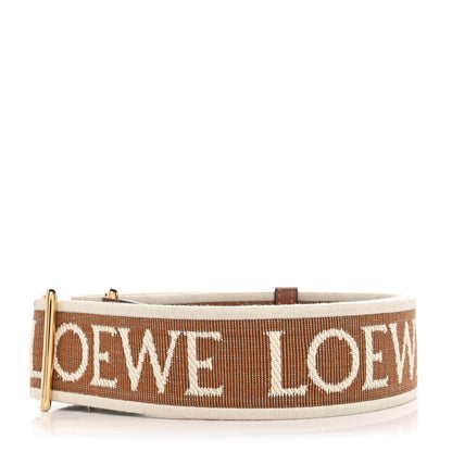 Loewe Calfskin Jacquard Anagram Strap Tan 2 of 4