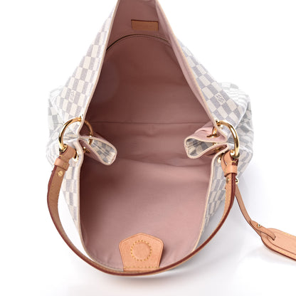 Louis Vuitton Damier Azur Graceful MM Rose Ballerine 5 of 14