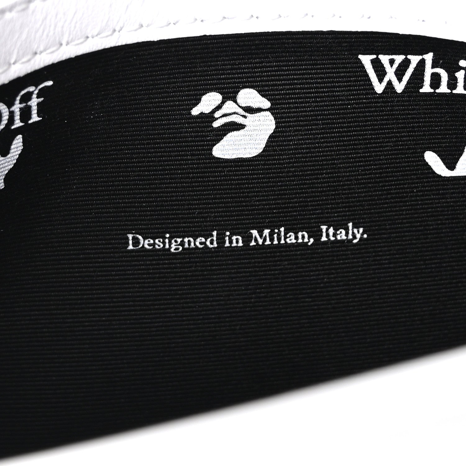 Off-White Calfskin Figures of Speech Binder Clip Bag White Beige 5 of 9