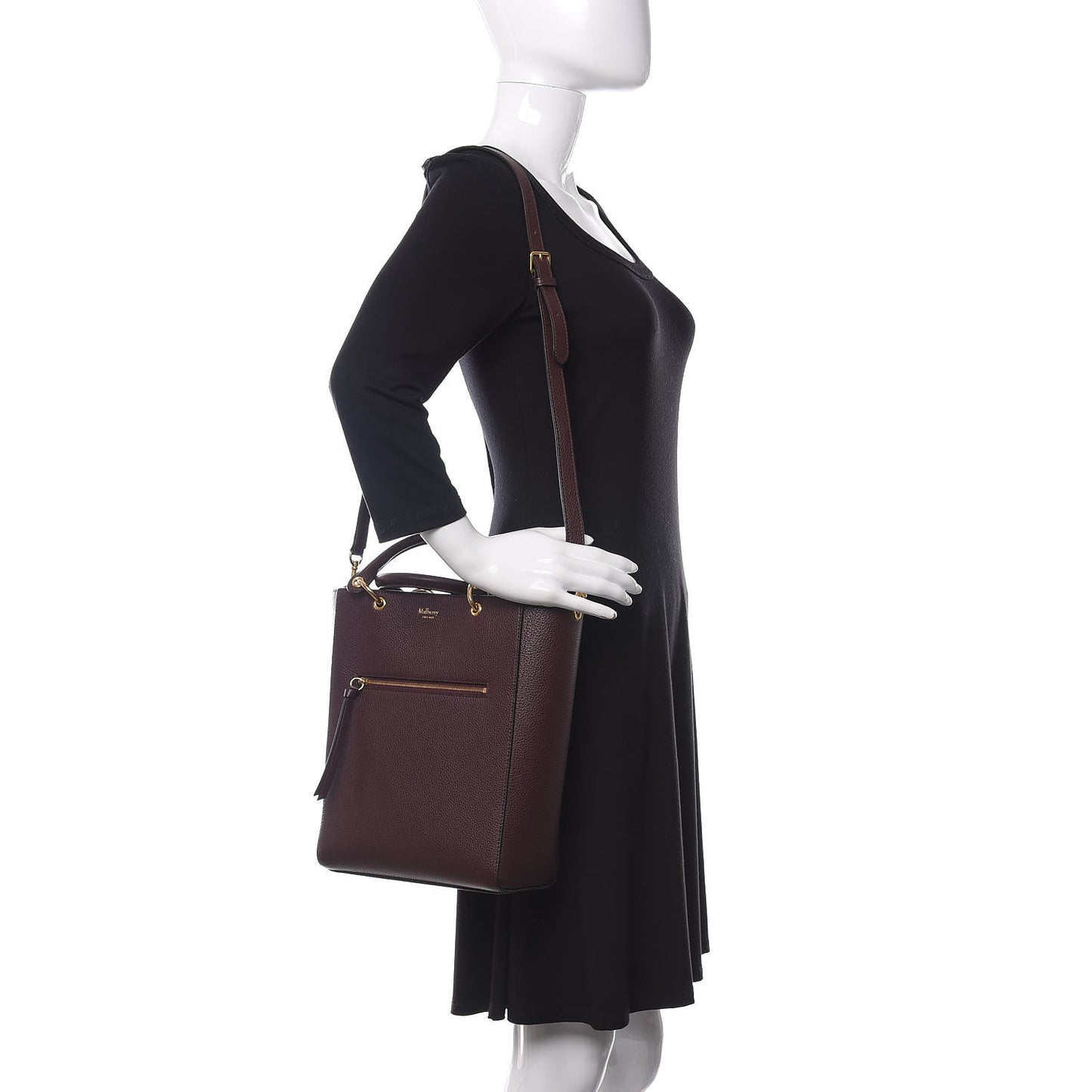 Classic Grain Maple Tote Oxblood