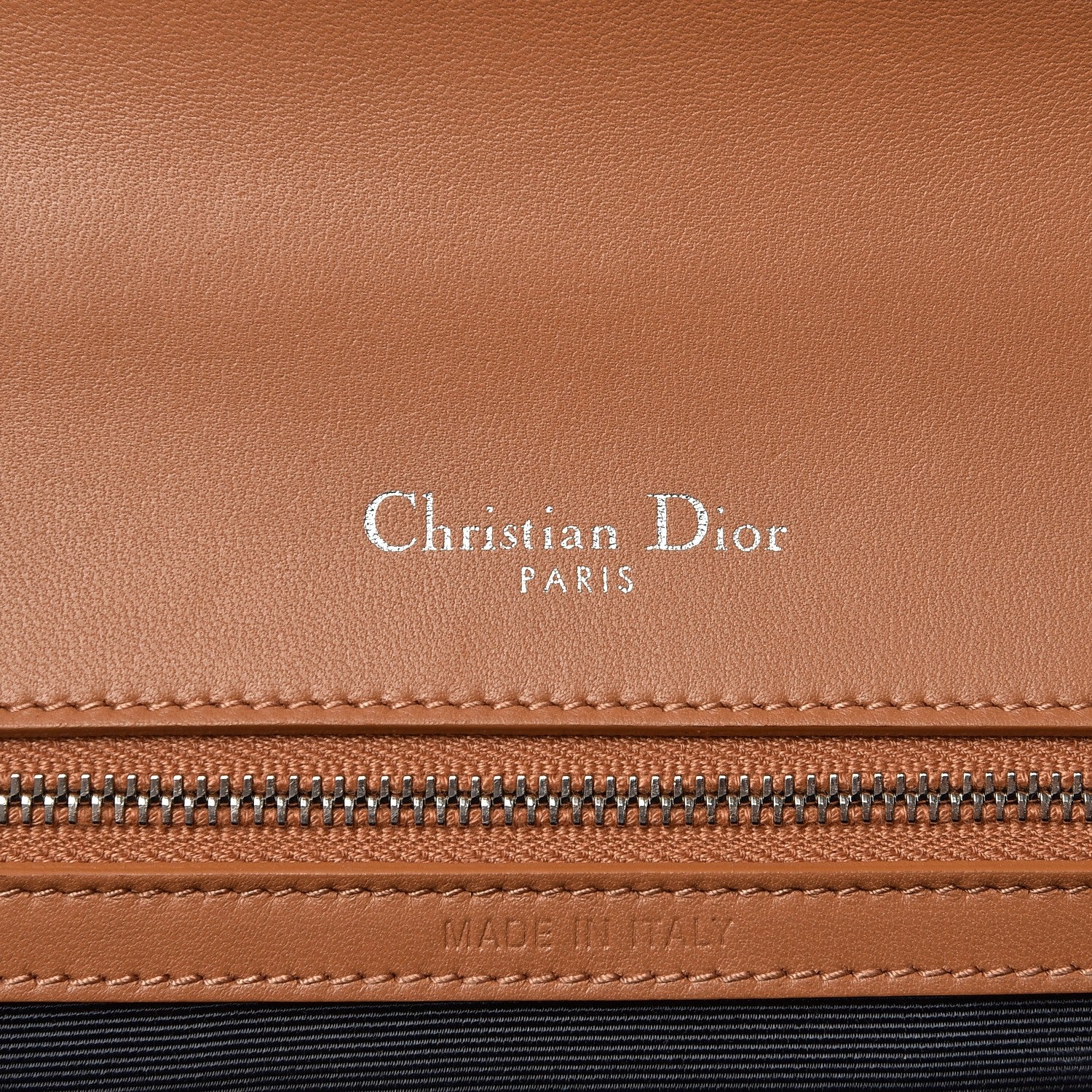 Christian Dior Lambskin Medium Diorama Flap Bag Brown 6 of 11