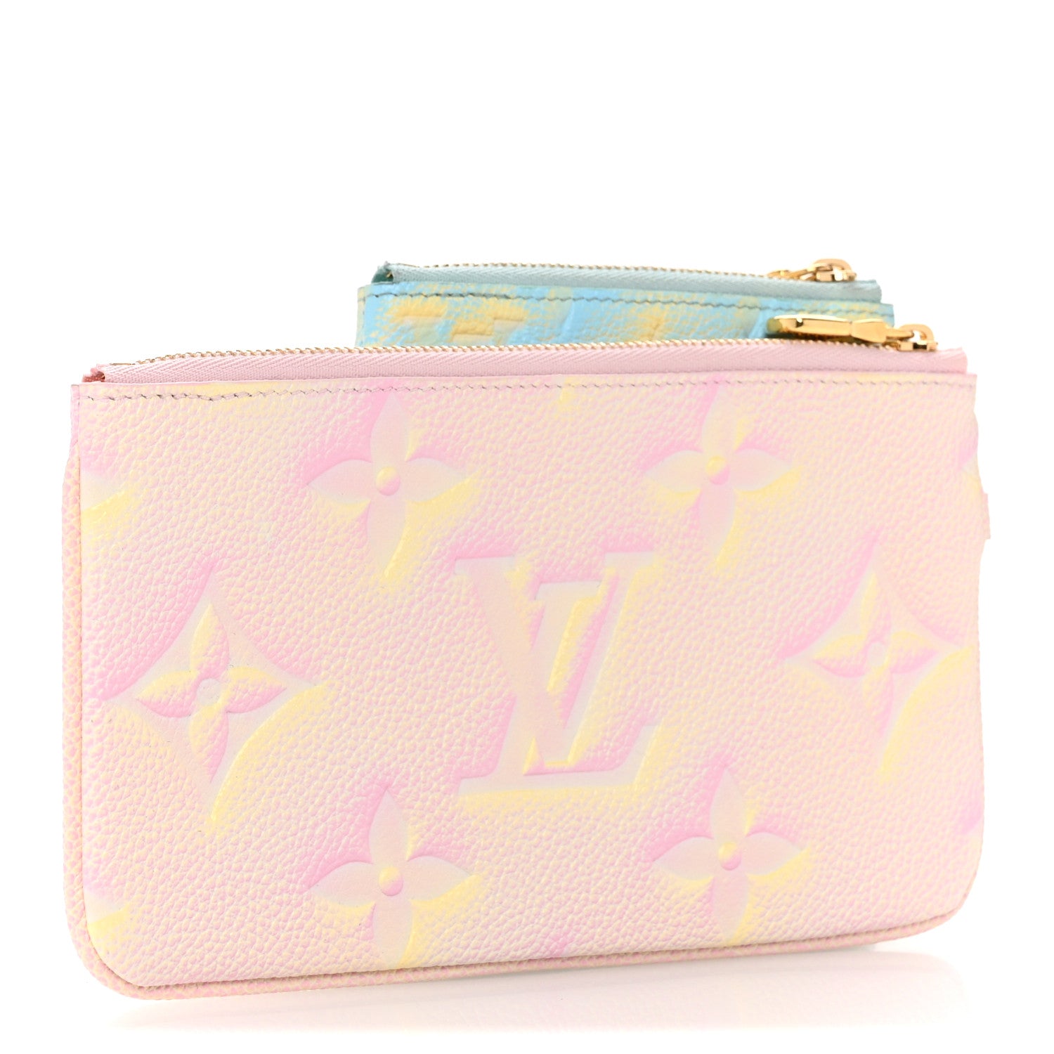 Louis Vuitton Empreinte Monogram Summer Stardust Trio Pouch Pink Water Green Lilas 3 of 10