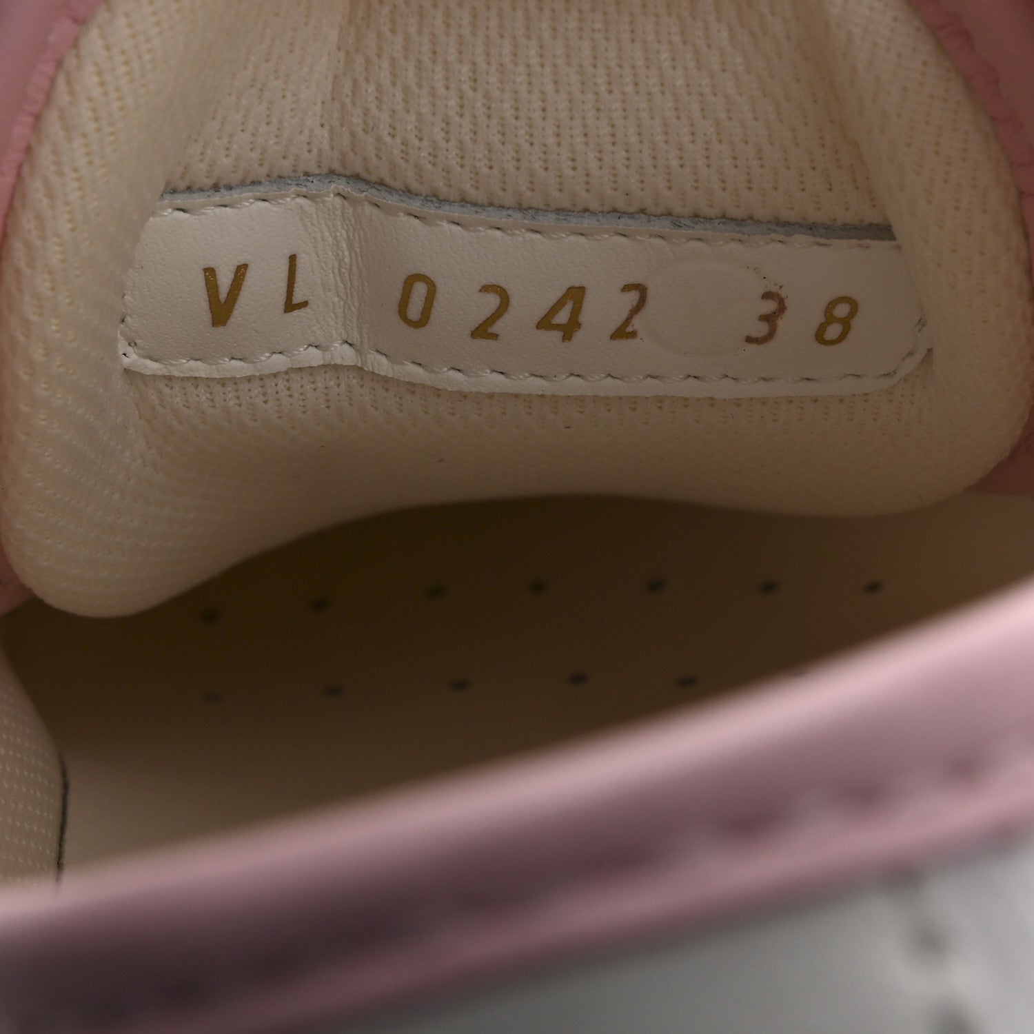 Louis Vuitton Canvas LV Squad Sneakers 38 White Pink 9 of 9