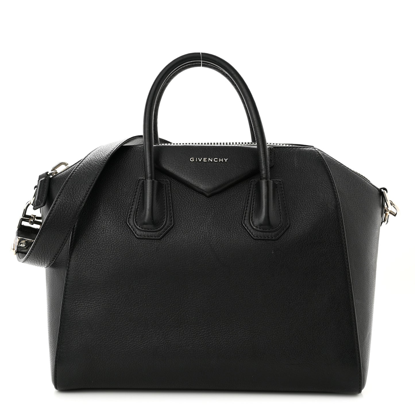 Sugar Goatskin Medium Antigona Black