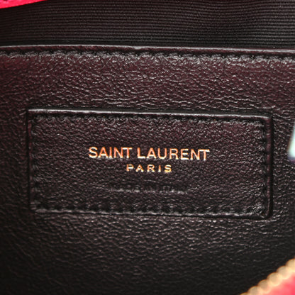Saint Laurent Calfskin Y Quilted Monogram Small Loulou Chain Satchel Fresh Fuchsia 6 of 11