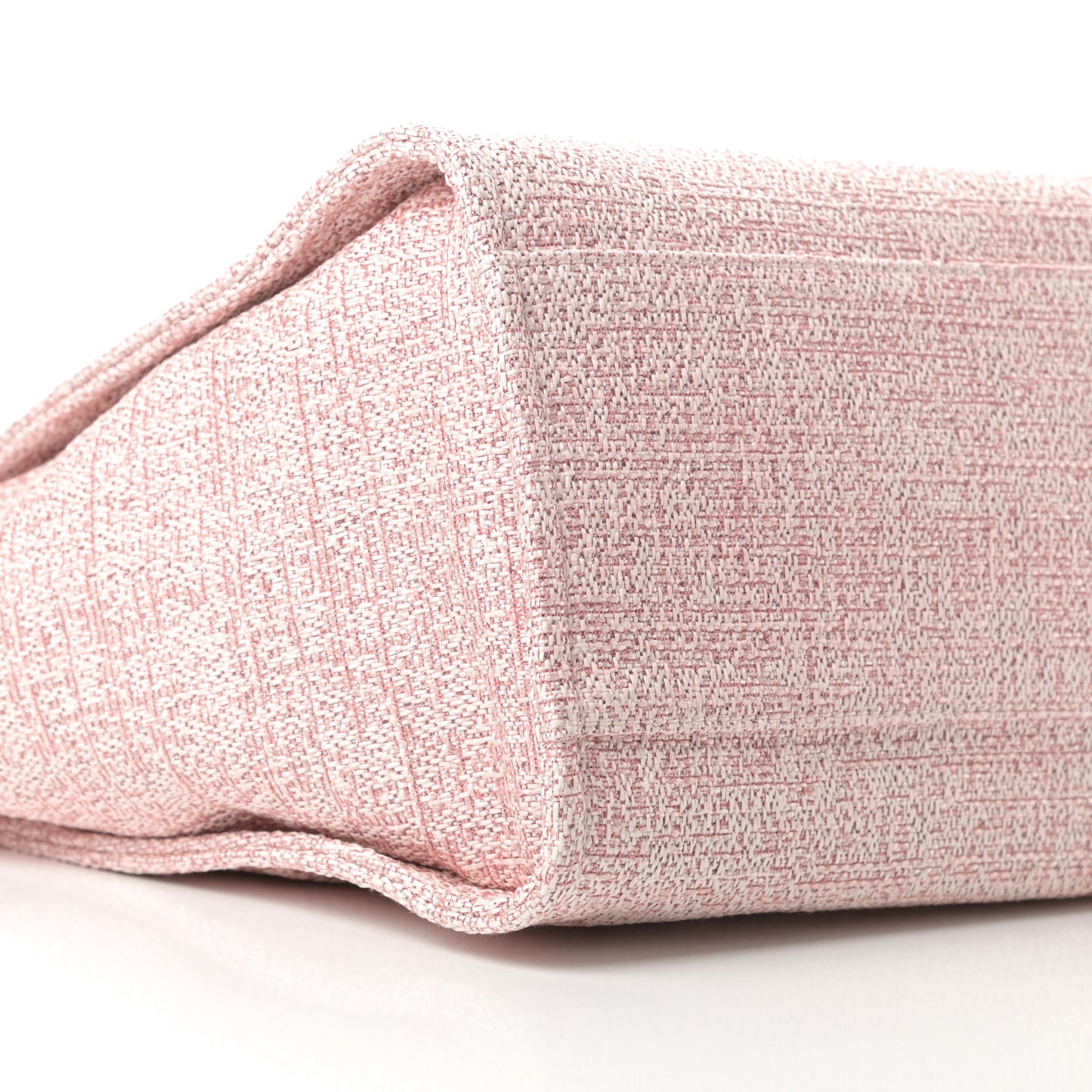 Straw Lurex Medium Deauville Tote Pink