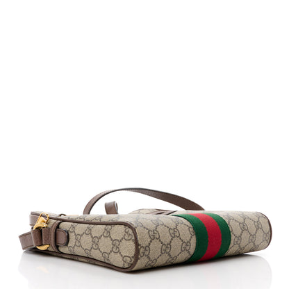 Gucci GG Supreme Monogram Web Small Ophidia Messenger Bag Brown 4 of 11