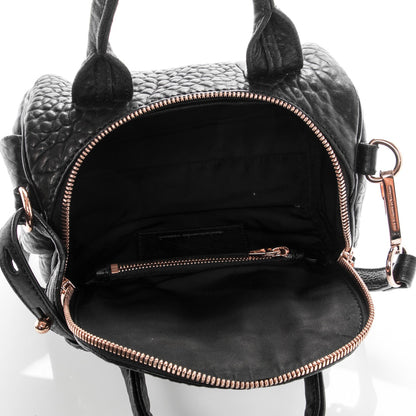 Alexander Wang Pebbled Lambskin Mini Rockie Black Rose Gold Hardware 6 of 7