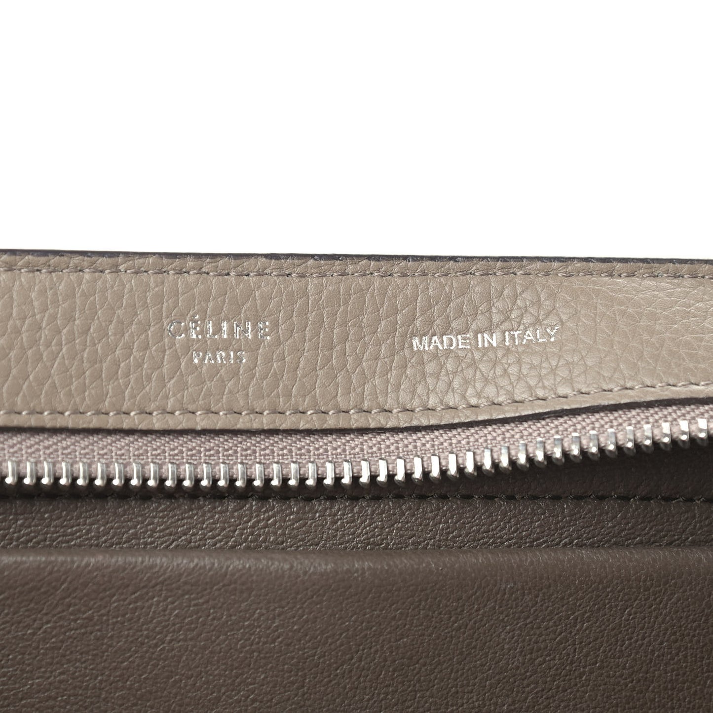 Drummed Calfskin Suede Small Trapeze Souris