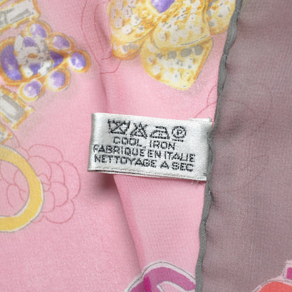 Chanel Silk CC Square Scarf Pink 5 of 5