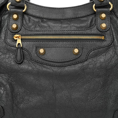 Balenciaga Agneau Giant 12 Gold Hardware Velo Gris Fossile Anthracite 8 of 11