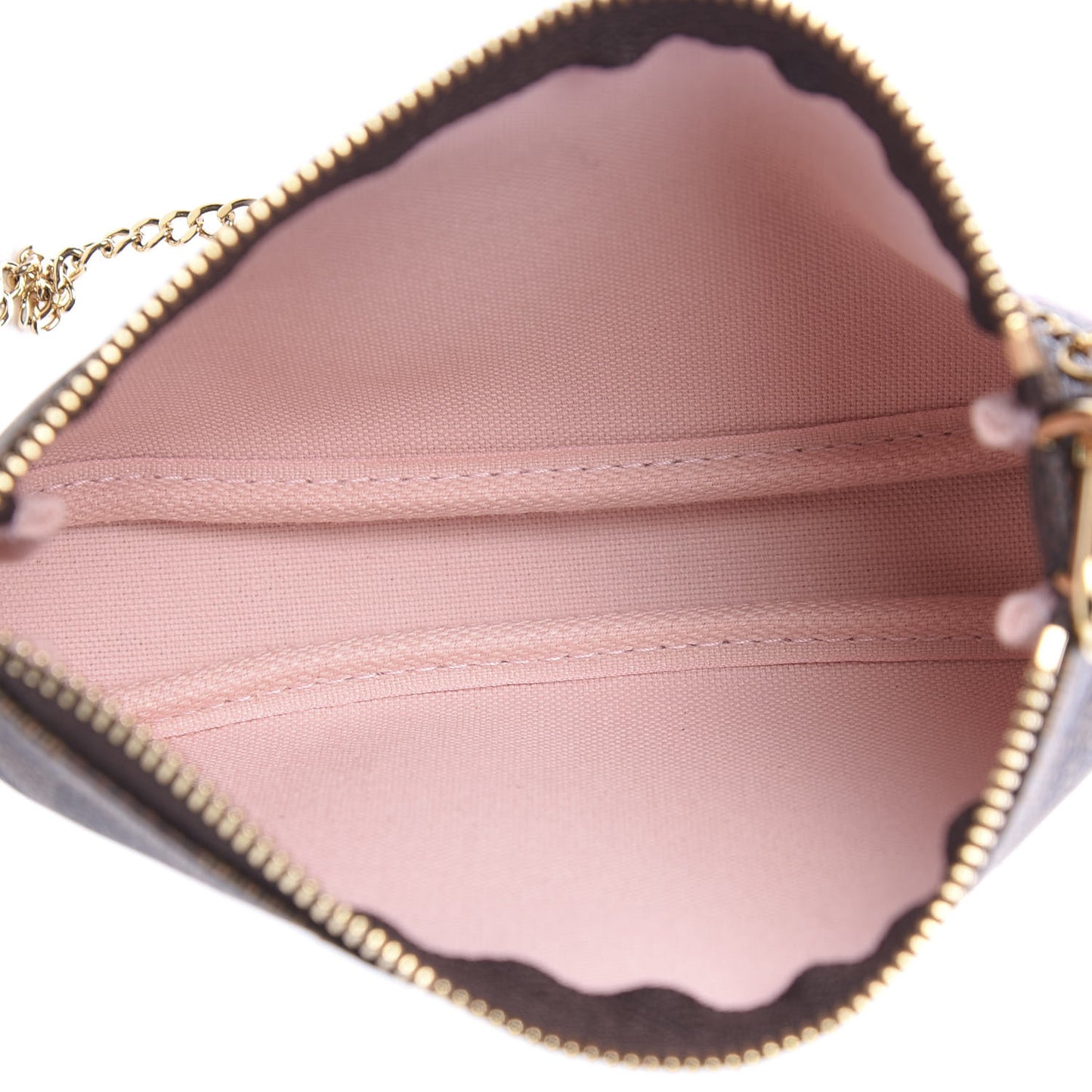 Damier Ebene 2020 Christmas Animation Big Wheel Mini Pochette Accessories Rose Ballerine
