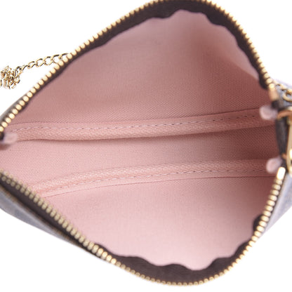 Louis Vuitton Damier Ebene 2020 Christmas Animation Big Wheel Mini Pochette Accessories Rose Ballerine 3 of 6