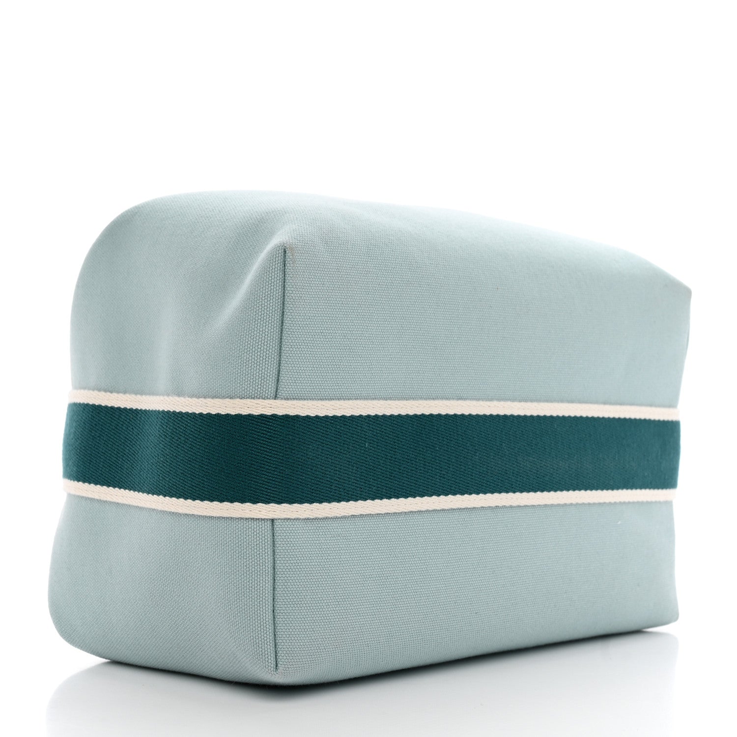 Hermes Canvas Large Bride-A-Brac Pouch Eucalyptus 4 of 9
