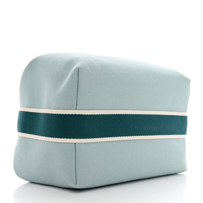 Hermes Canvas Large Bride-A-Brac Pouch Eucalyptus 4 of 9