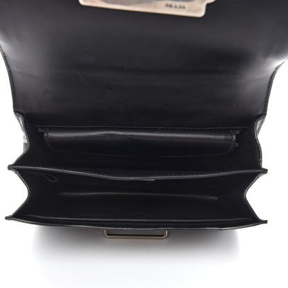 Prada Calf Hair City Calfskin Studded Cahier Bag Black 5 of 12