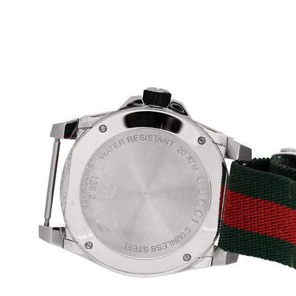 Gucci Stainless Steel Nylon 45mm Dive Quartz Watch Black 4 of 5