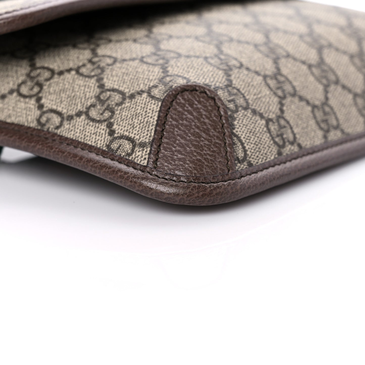 GG Supreme Monogram Neo Vintage Web Belt Bag Brown