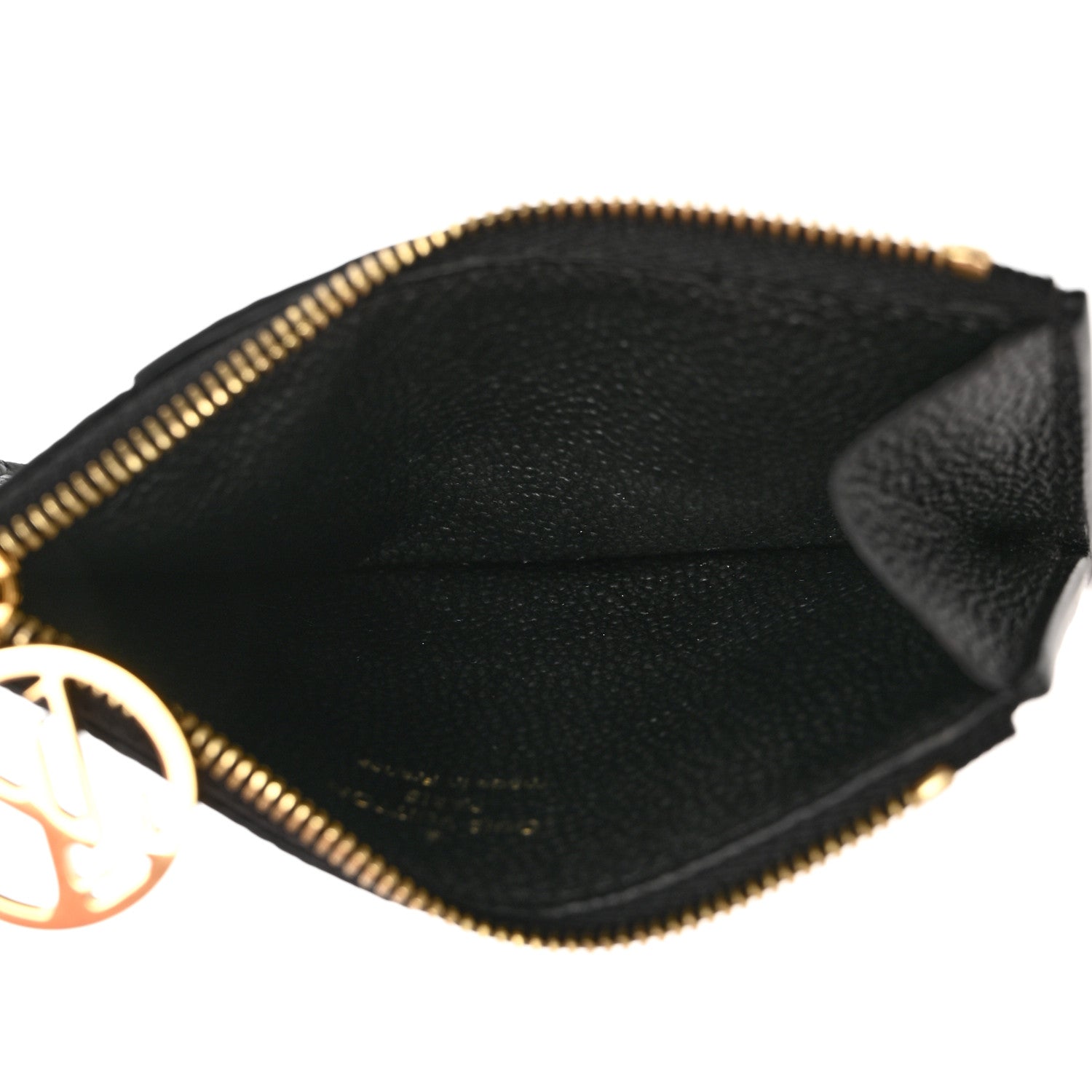 Louis Vuitton LOUIS VUITTON Empreinte Monogram Zipped Romy Card Holder Black 5 of 6