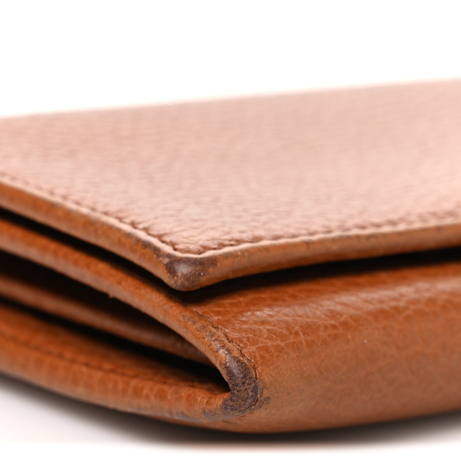 Gucci Dollar Calfskin Continental Flap Wallet Cuir 9 of 10