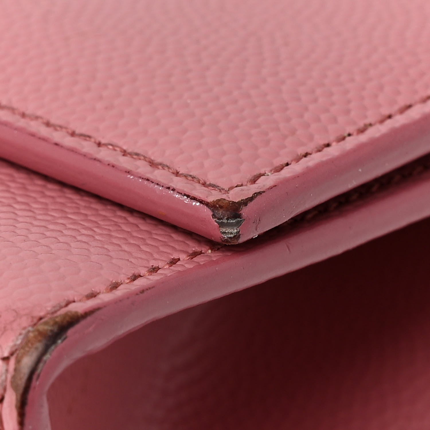 Saint Laurent Grain De Poudre Medium Classic Monogram Kate Satchel Dark Rose 12 of 15