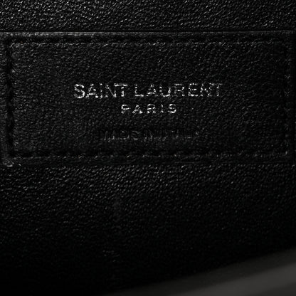 Saint Laurent Grain De Poudre Medium Classic Monogram Kate Tassel Satchel Black 5 of 9