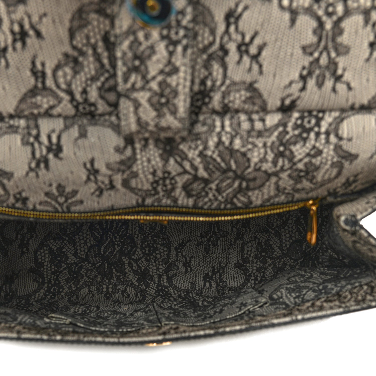 Dolce & Gabbana Calfskin Lace Large Miss Sicily Satchel 5 of 10
