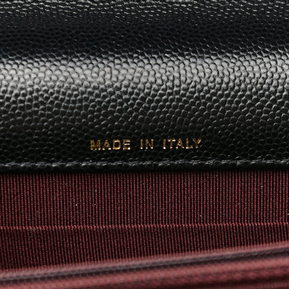 Chanel Caviar Quilted Square Wallet On Chain WOC Black 6 of 12