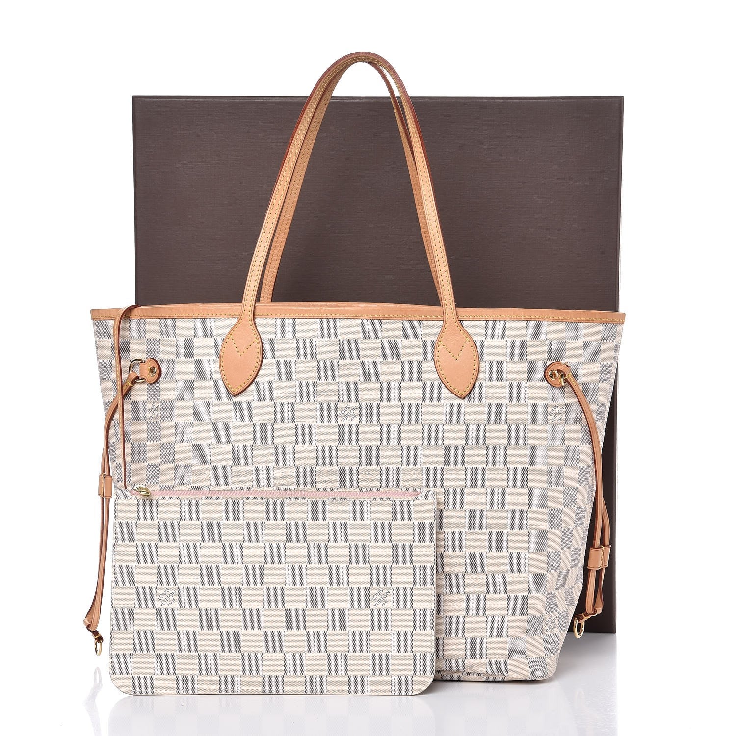Louis Vuitton Damier Azur Neo Neverfull MM Rose Ballerine 10 of 10