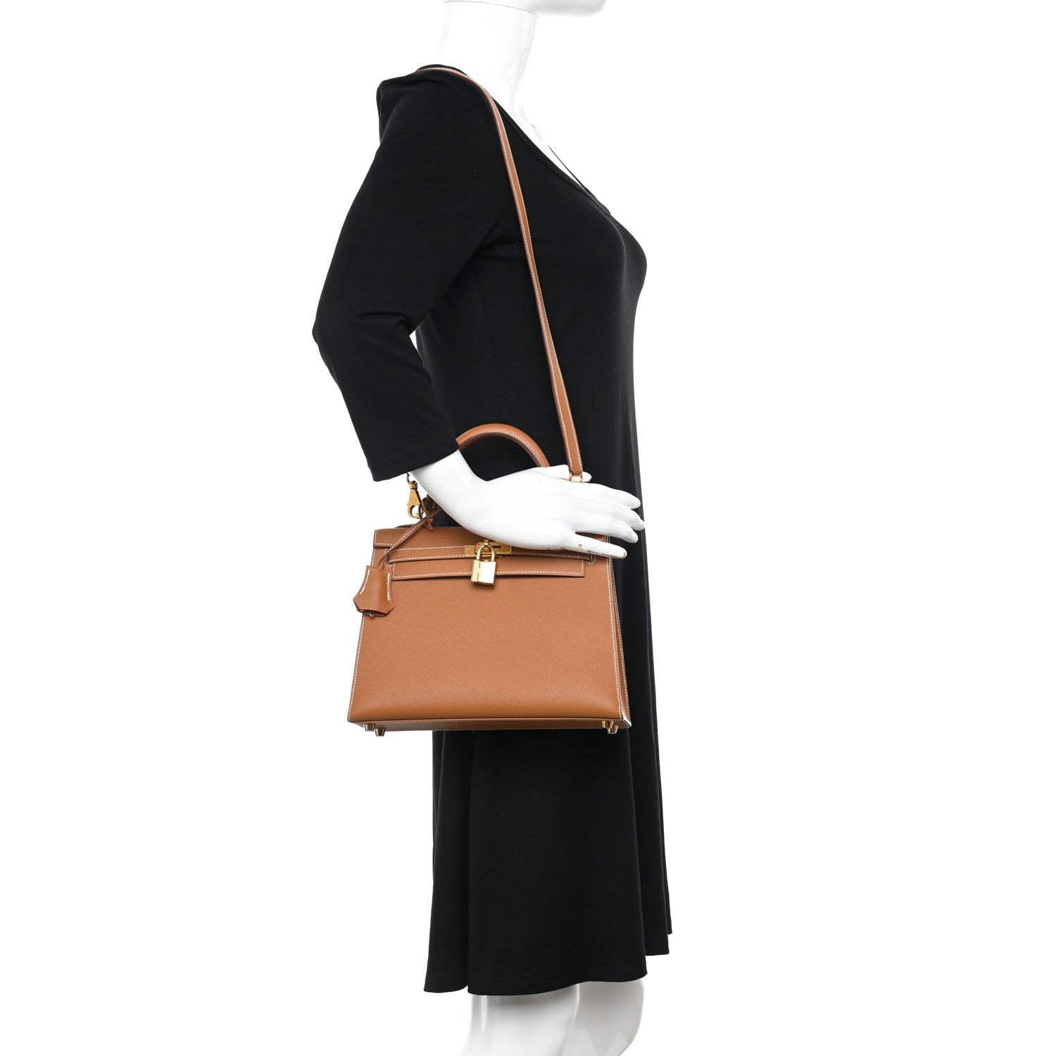 Hermes Epsom Kelly Sellier 25 Gold 2 of 12