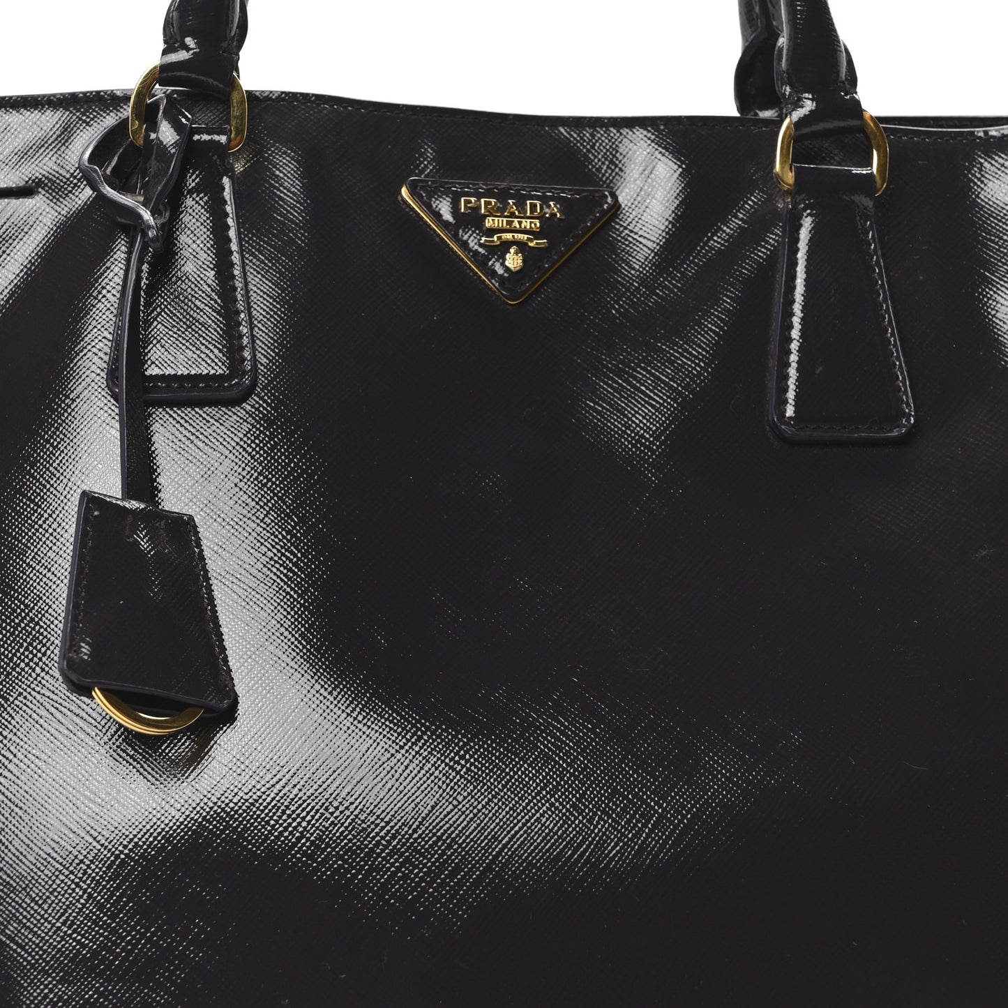 Saffiano Vernice Large Tote Uva