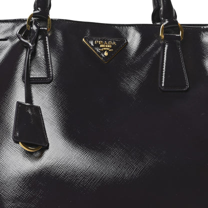 Prada Saffiano Vernice Large Tote Uva 7 of 9