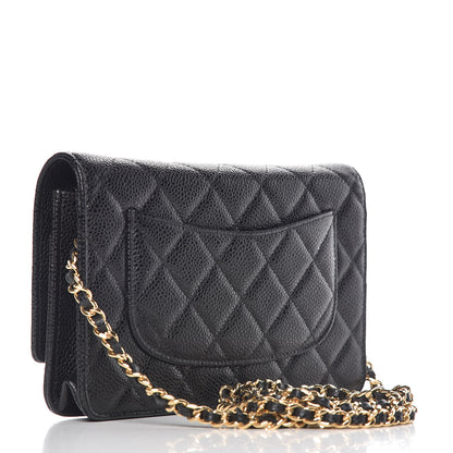 Chanel Caviar Quilted Wallet On Chain WOC Black 3 of 11