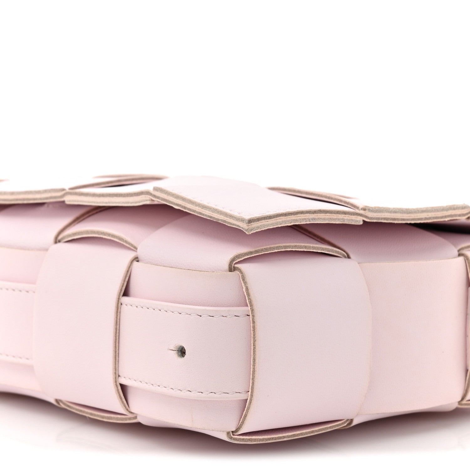 Bottega Veneta Lambskin Maxi Intrecciato Cassette Crossbody Bag Bliss Washed 9 of 10