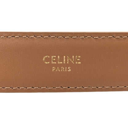 Celine Box Calfskin Medium 25mm Triomphe Belt 85 34 Tan 3 of 6