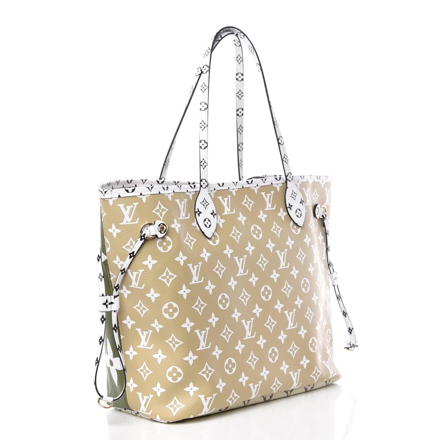Louis Vuitton Monogram Giant Neverfull MM Kaki 4 of 12