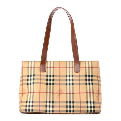 Burberry Haymarket Check Tote Brown 1 of 9