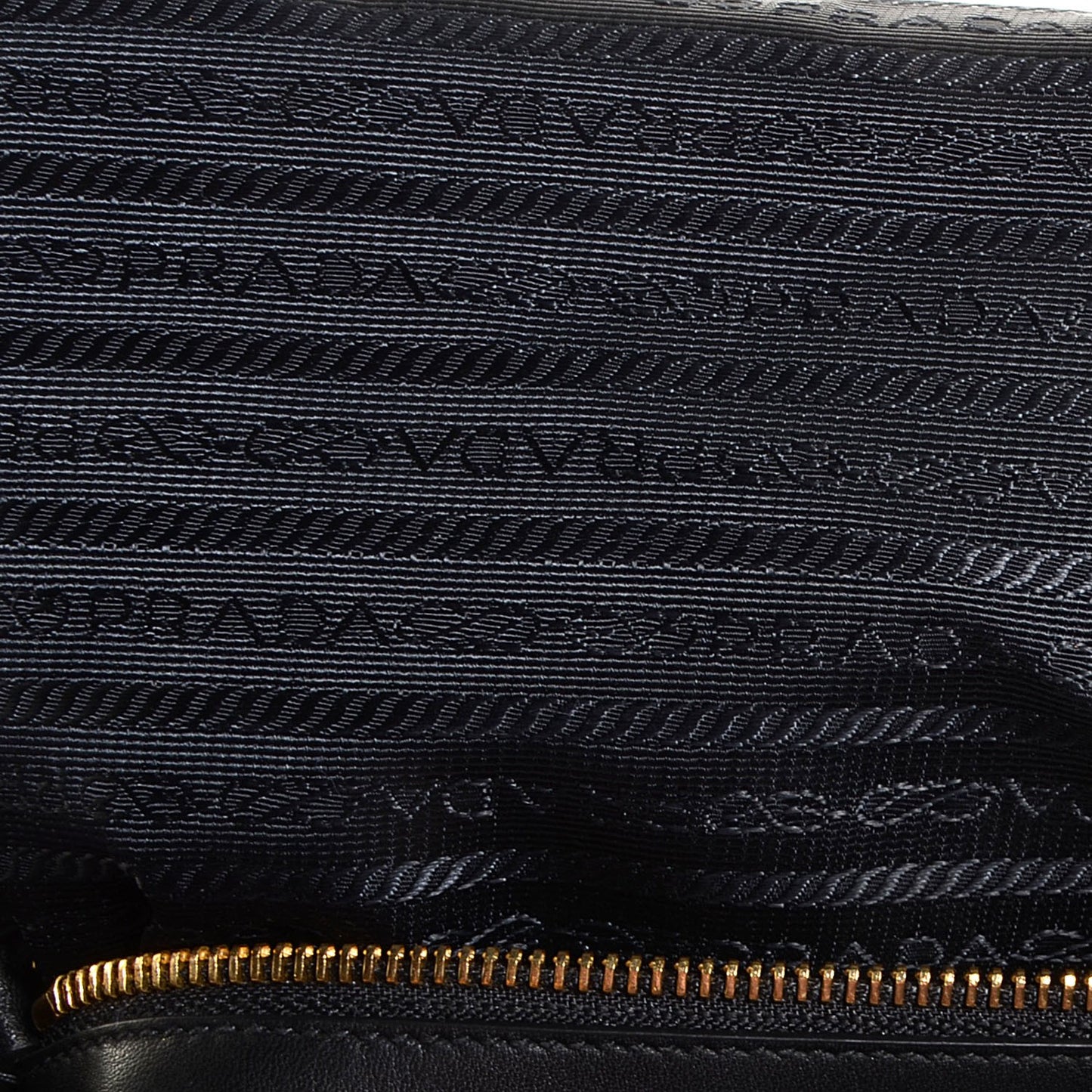 Tessuto Nylon Calfskin Shopping Satchel Black