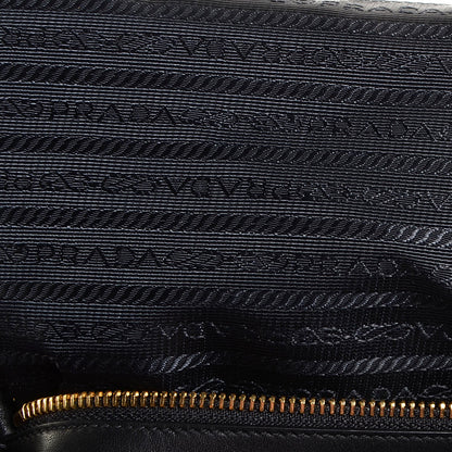 Prada Tessuto Nylon Calfskin Shopping Satchel Black 9 of 10