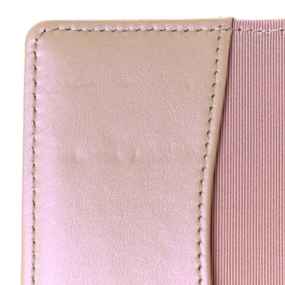Chanel Iridescent Calfskin Quilted Classic 4 Key Holder Wallet Pink 8 of 10