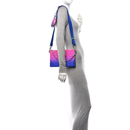 Louis Vuitton Taurillon Illusion Trio Pouch Bleu Rose 2 of 13