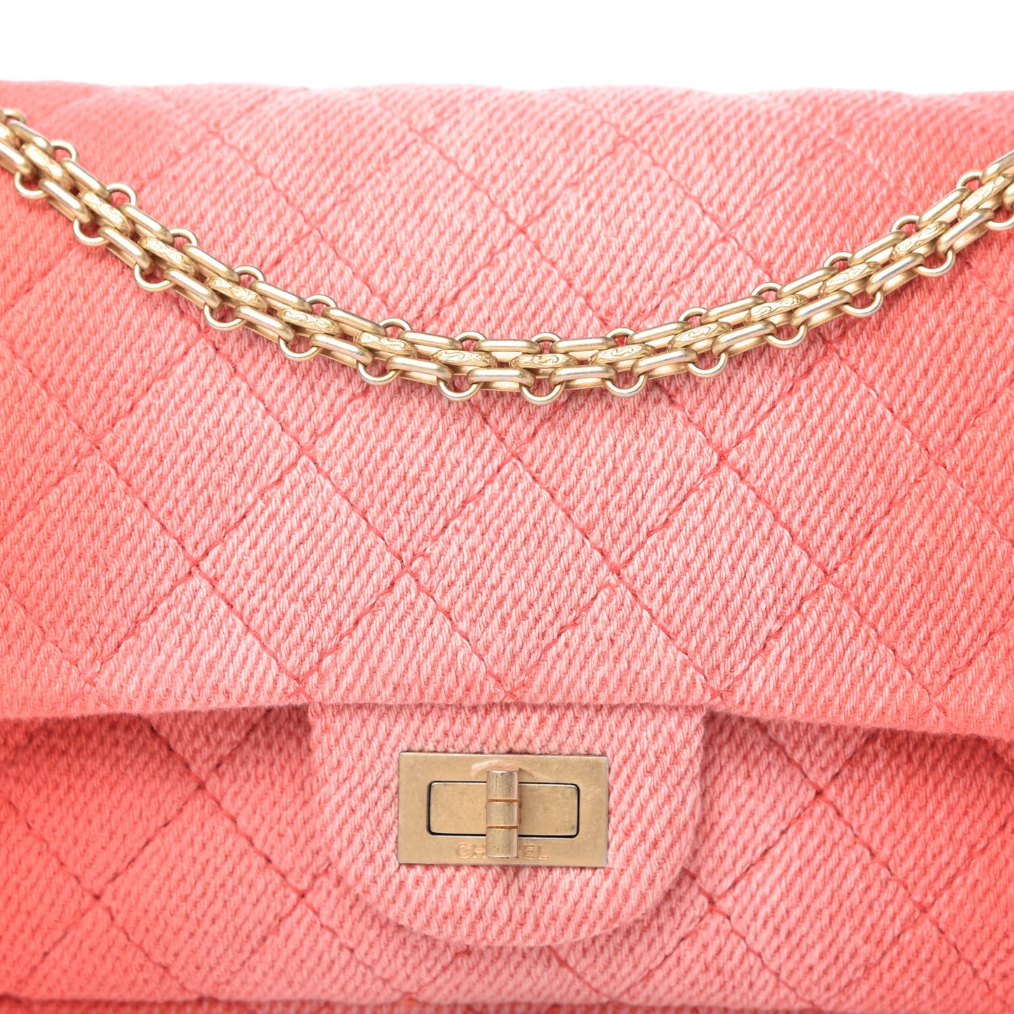 Ombre Denim Quilted 2.55 Reissue 225 Flap Coral